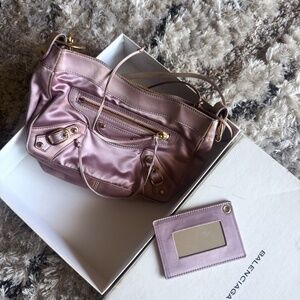 Balenciaga  Pink Silk Satin Bag Vintage